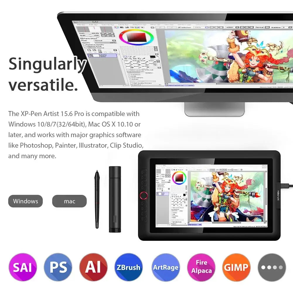XPPen Artist 15.6 Pro Drawing Tablet Monitor Review