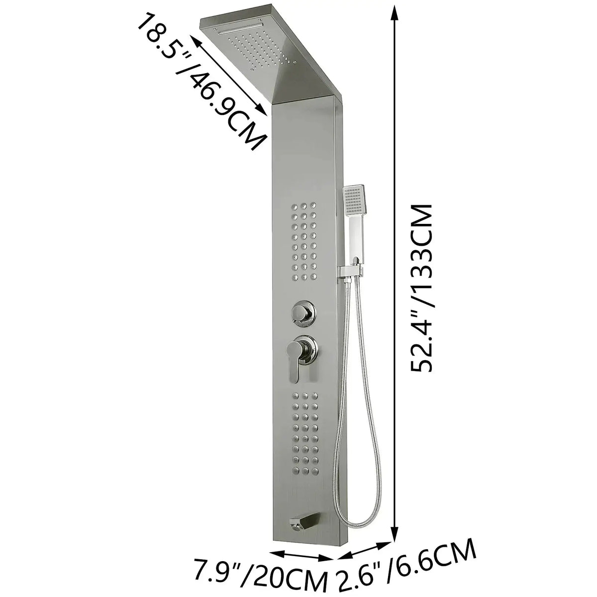 Shower Panel System for Home Spa Jets — product view 10