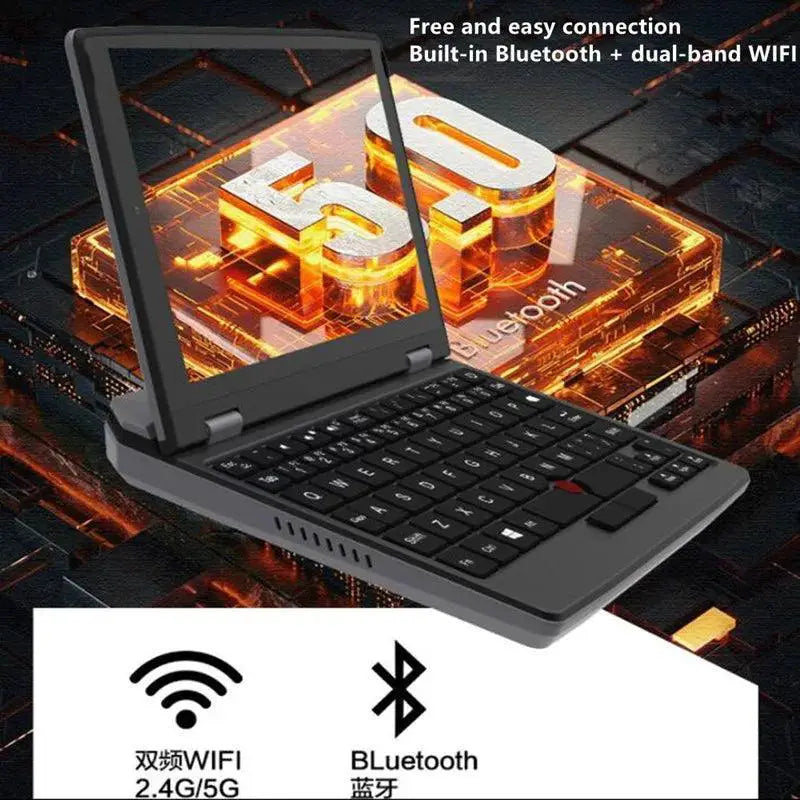Slim Laptop Ultrabook Mini PC With 7 Inch Display Portable