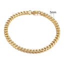 Vnox 3-11mm Chunky Miami Curb Chain Bracelet for Men