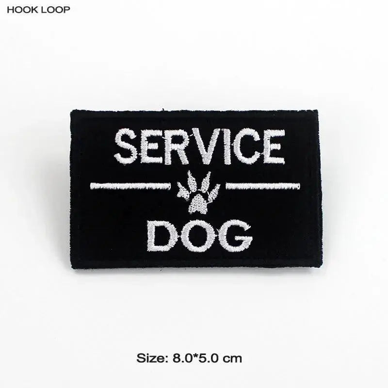 Therapy Dog Badges Hook Loop Patches For Vests Harnesses