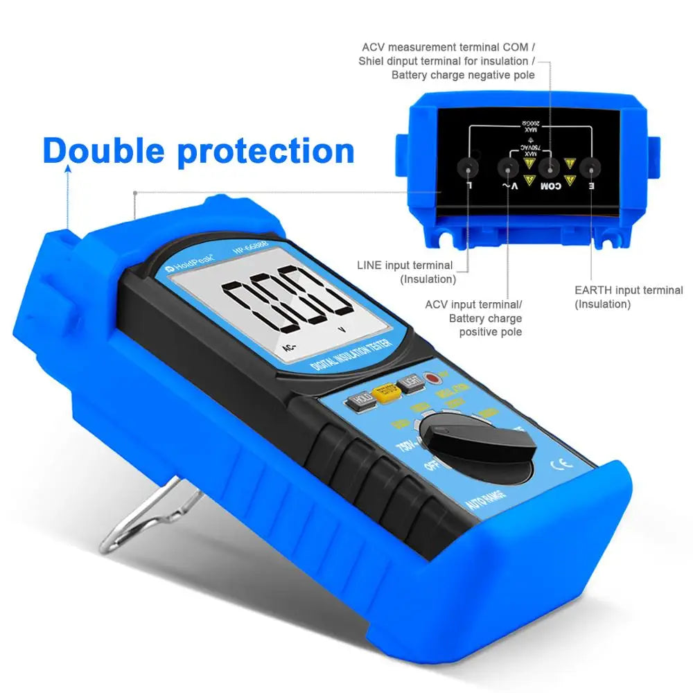 HoldPeak Insulation Resistance Tester Megometer Digital Handheld — product view 4