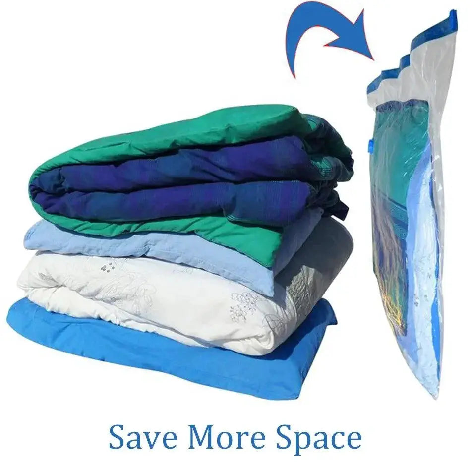 Four Pack Vacuum Storage Bags For Space Saving And Travel