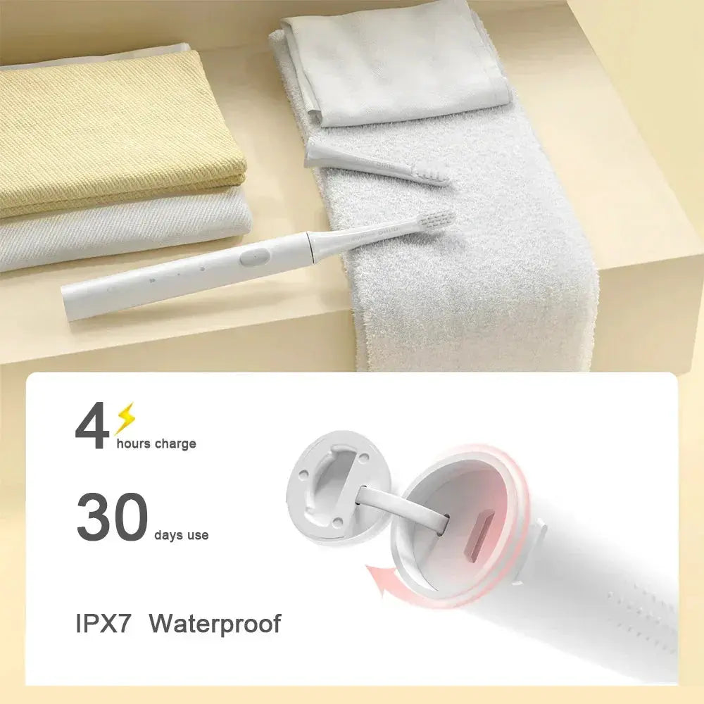 T100 Electric Toothbrush Sonic Heads USB Rechargeable