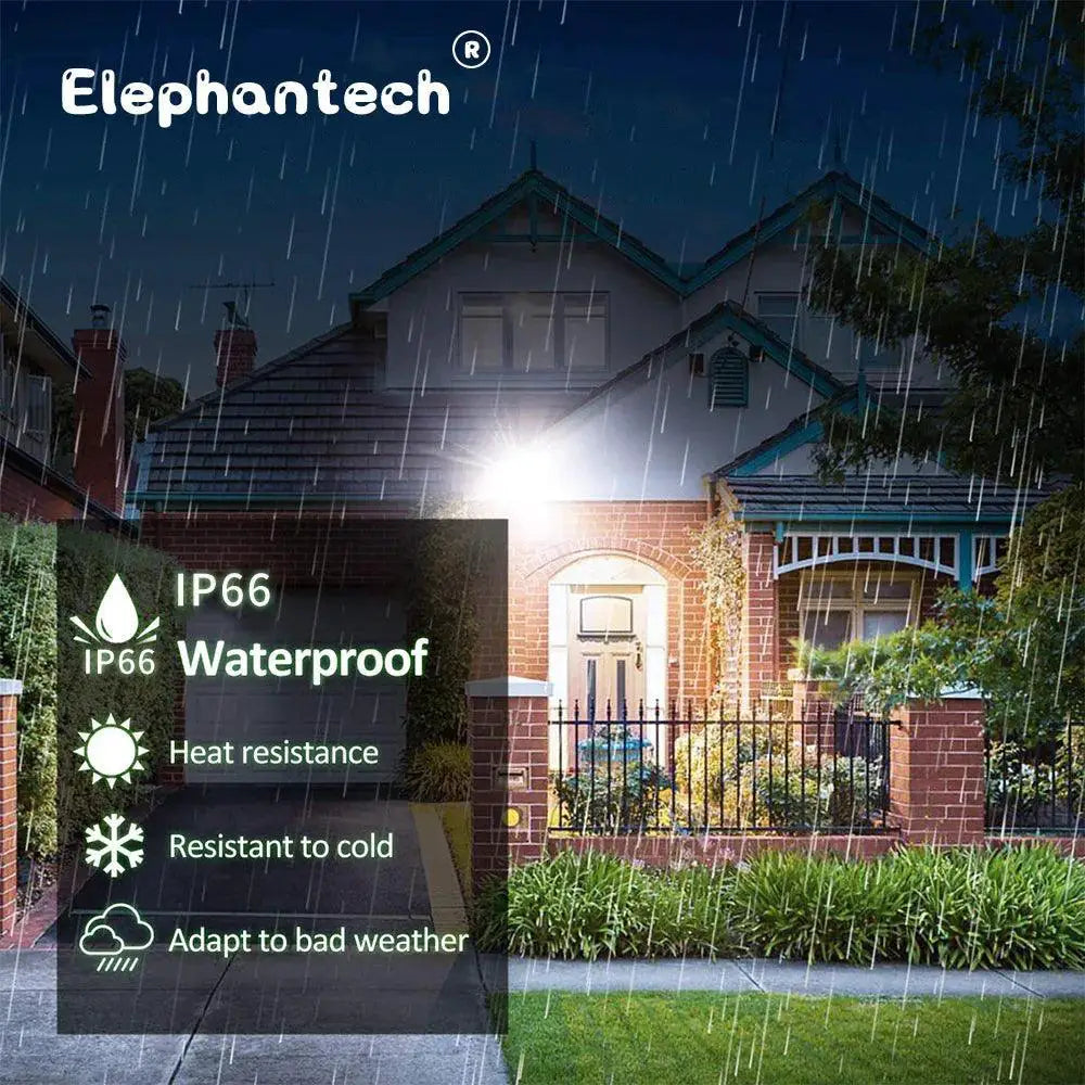 LED PIR Motion Sensor Floodlight Security Outdoor Spotlight