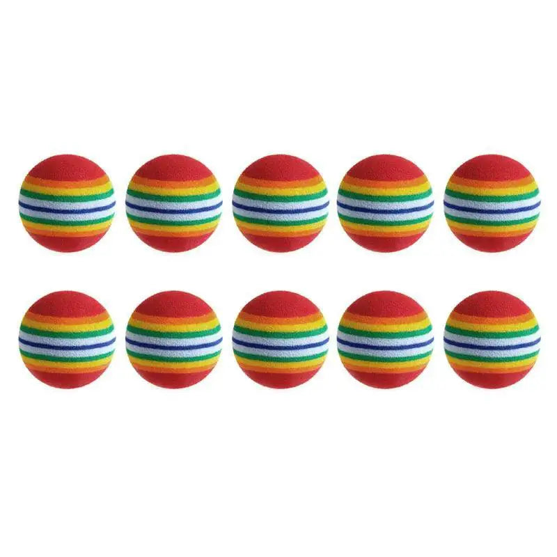 Colorful Interactive Cat Toy Ball Set for Playful Pets