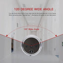 2.8 Inch LCD Door Viewer With IR Night Vision Live View For Smart Home Security
