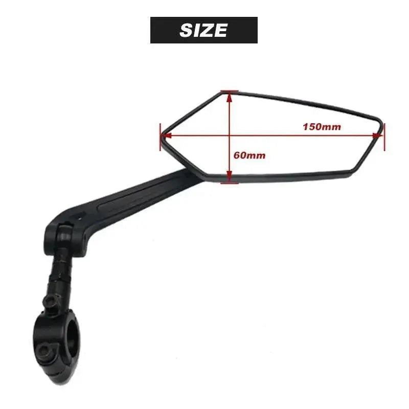 Bike Mirror Ultimate Safety Upgrade with Adjustable Base