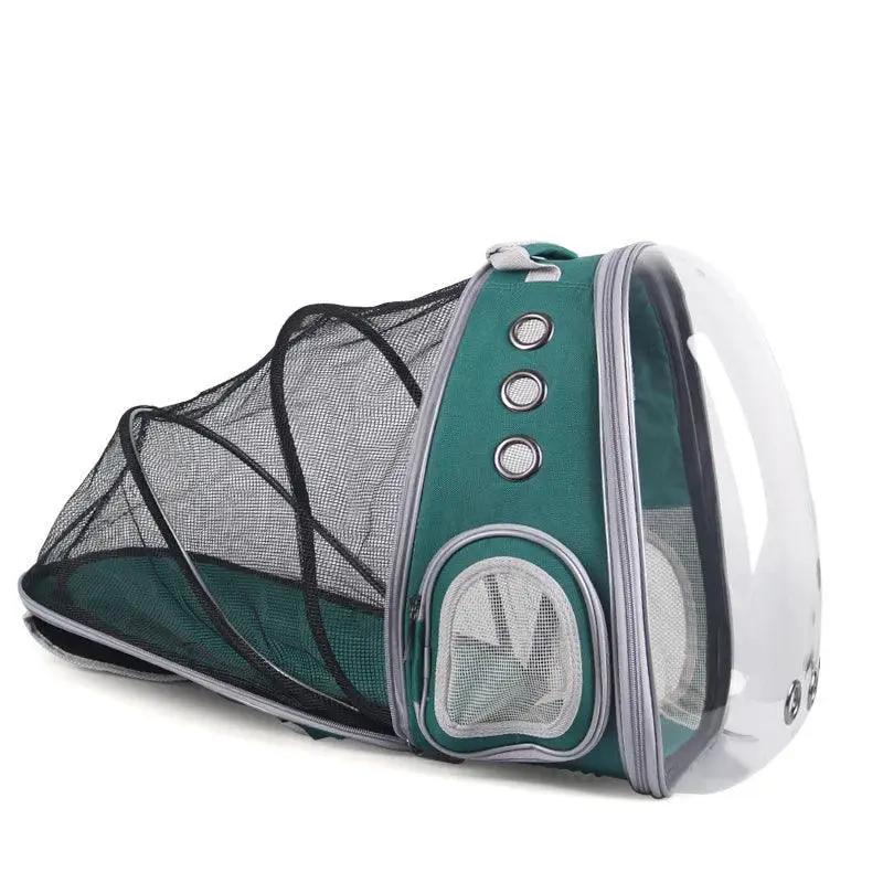 Breathable Bubble Space Carrier for Pets — Pink With Cover