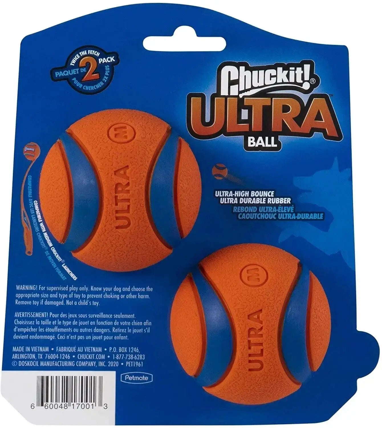 Ultra Rubber Dog Toy Ball Chew Resistant For Large Dogs