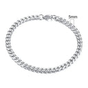 Vnox 3-11mm Chunky Miami Curb Chain Bracelet for Men