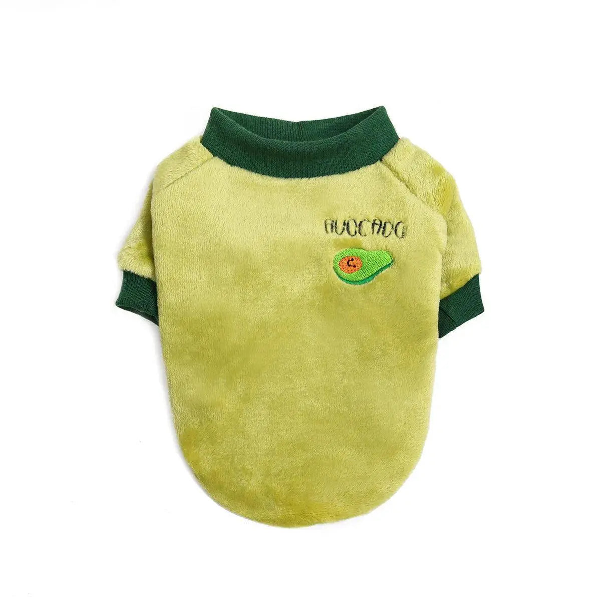 Winter Pet Fleece Coat Fruit Print Jacket For Dogs