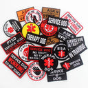 Therapy Dog Badges Hook Loop Patches for Vests Harnesses