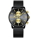 Chronograph Watch: Men's Luxury Sleek Timepiece for Style