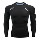 Men's T-Shirt Men Running Sport T Shirt Compression Fitness Tops