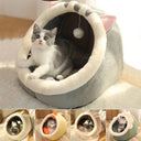 Sweet Cozy Cat Bed Lounger House Tent Washable Mat for Cats