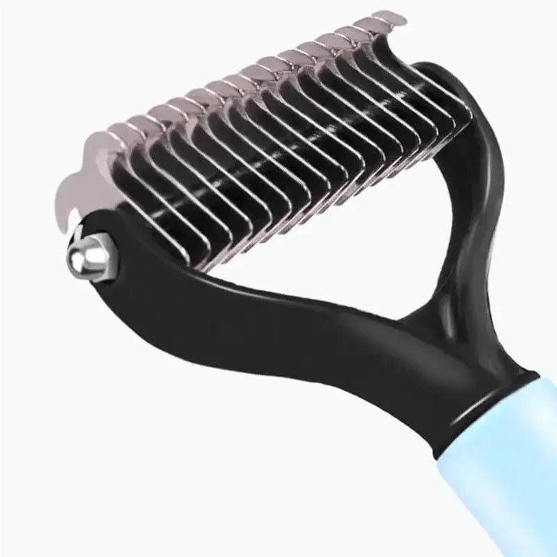 Double Sided Dog Grooming Comb for Tangles and Mats