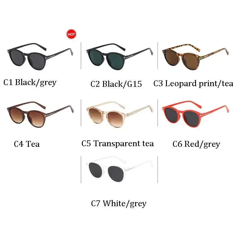 Vintage Round Sunglasses Unisex Men Women UV Protection