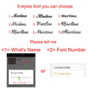 Custom Name Necklace with Curb Chain Gold Stainless Steel