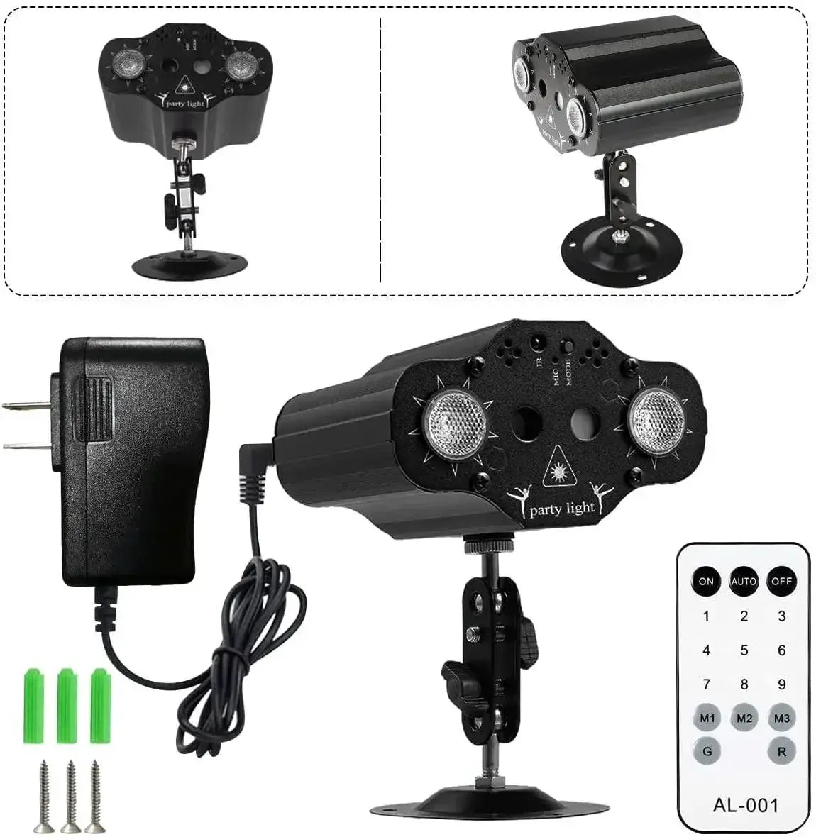 Voice Activated DJ Laser Projector With 72 Patterns Fun