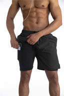 Summer Running Shorts Men 2 in 1 Quick Dry Gym Shorts