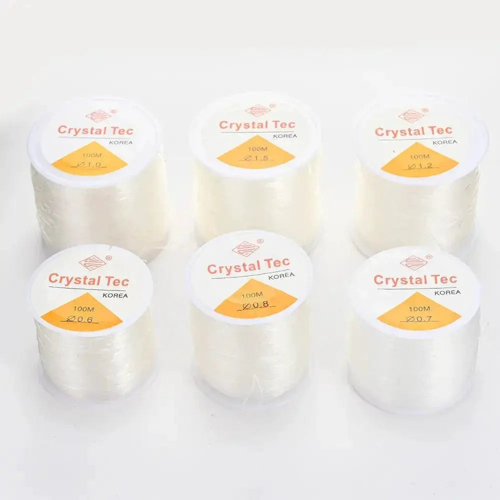 Crystal Clear Elastic Thread Kit For Bracelet Jewelry Making