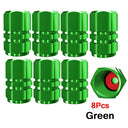 AUTCOAT Aluminum Alloy Tire Valve Caps for Cars and Motorcycles