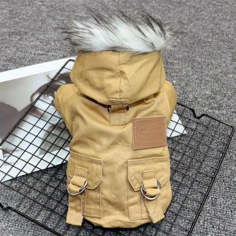 Dog Winter Coat Jacket Hoodie For Small Medium Dogs