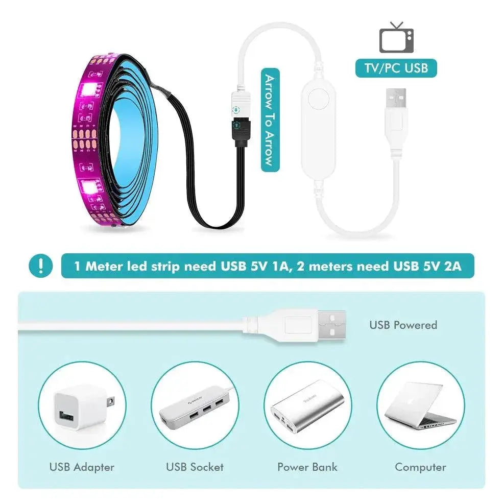 Smart Zigbee LED Strip Lights Voice Control RGB Colors