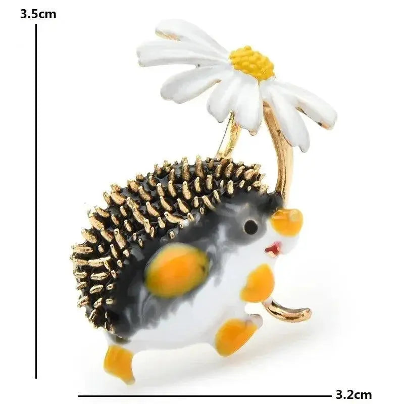 Lovely Hedgehog Brooches For Casual And Party Wear