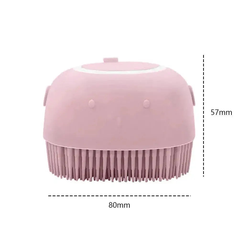 Soothing Bath Time Pet Grooming Brush — product view