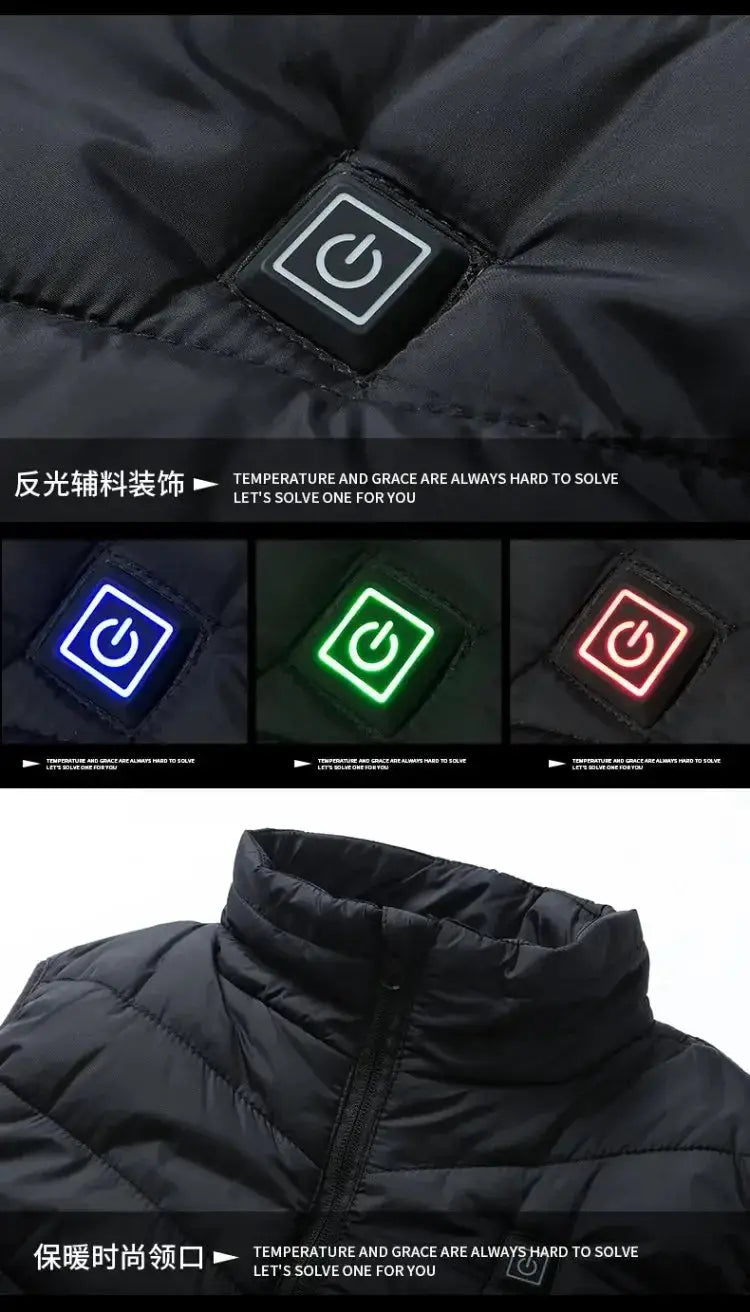 Men's Heated Vest for Winter Warmth — product view 15