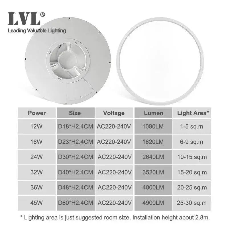Golden Wood Grain LED Ceiling Light Modern Illumination