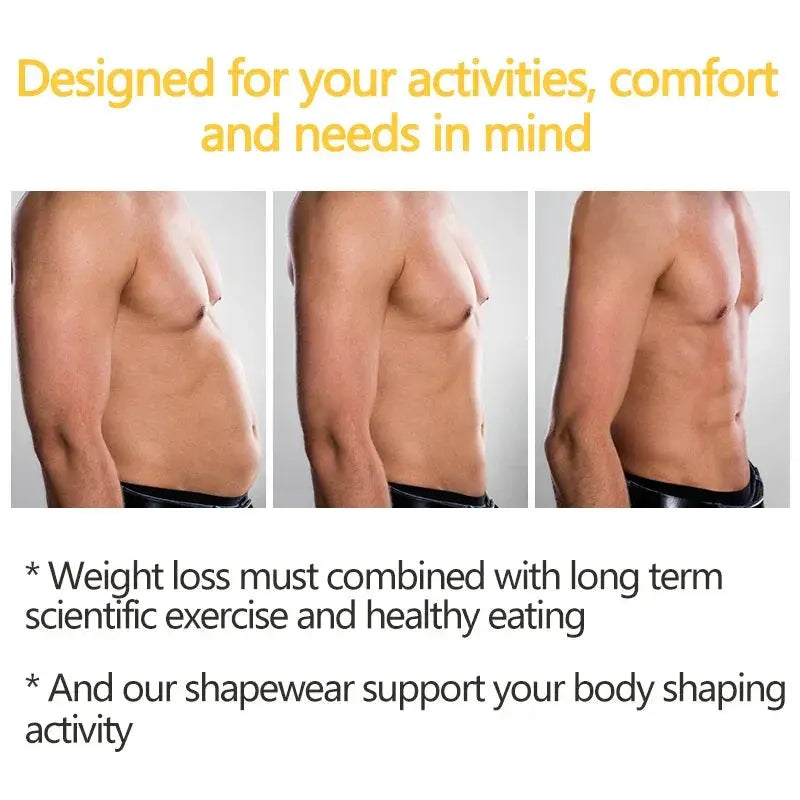 Mens Slimming Waist Trainer Belt For Weight Loss Performance