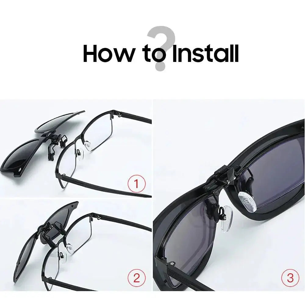 Polarized Clip On Sunglasses For Men And Women Outdoors