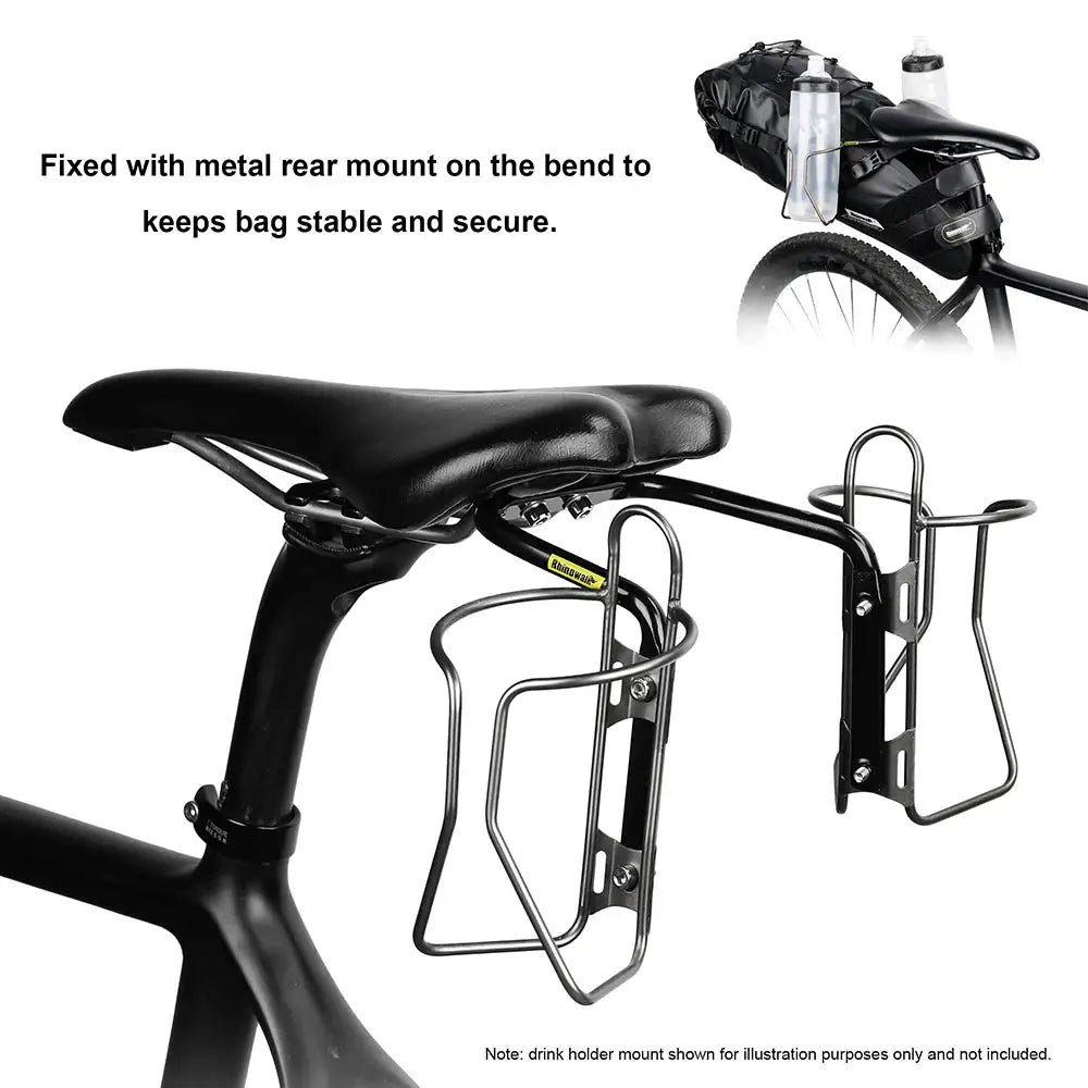 Rhinowalk Bike Saddle Stabilizer Bracket Rear Seat Mounting Bracket Bicycle Luggage Rack Holder Support Shelf Frames Accessories