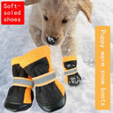 Reflective Non Slip Pet Shoes for Small Dogs Winter Boots