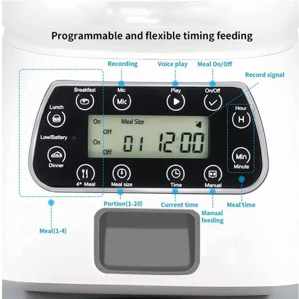 Smart Pet Feeder Bowl With Water Fountain WiFi Enabled