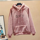 Stay Warm & Stylish Blue Velvet Cashmere Hoodie for Winter