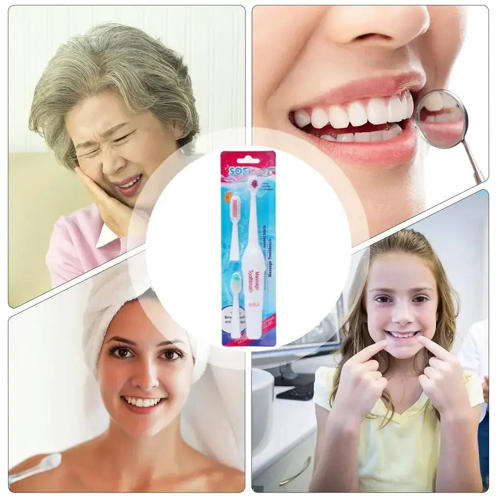 Electric Ultrasonic Toothbrush Waterproof Soft Brushing