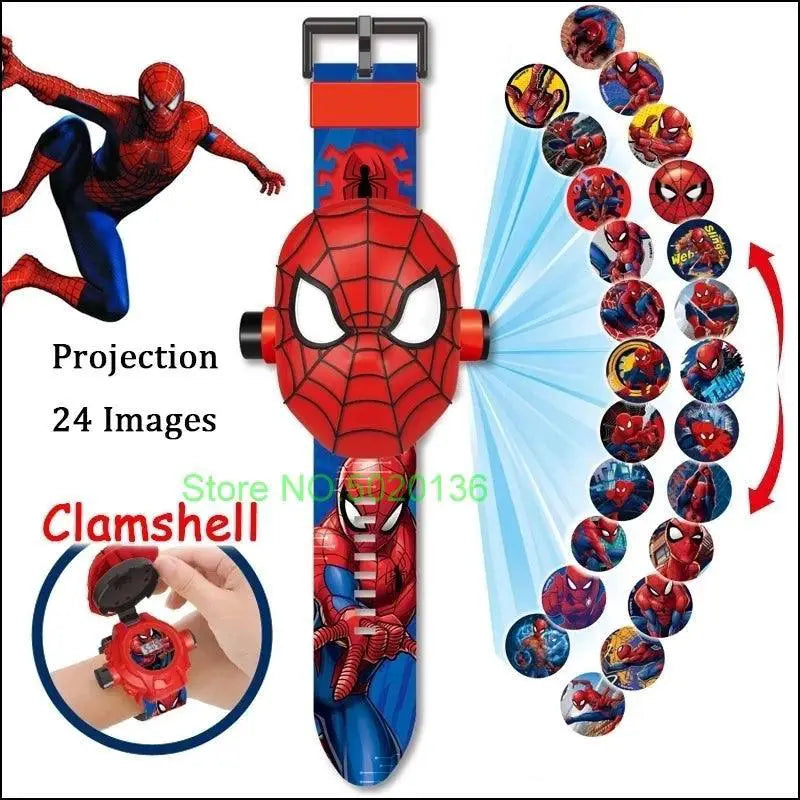 Superheroes Projection Kids Watch Adventure Timepiece Gift