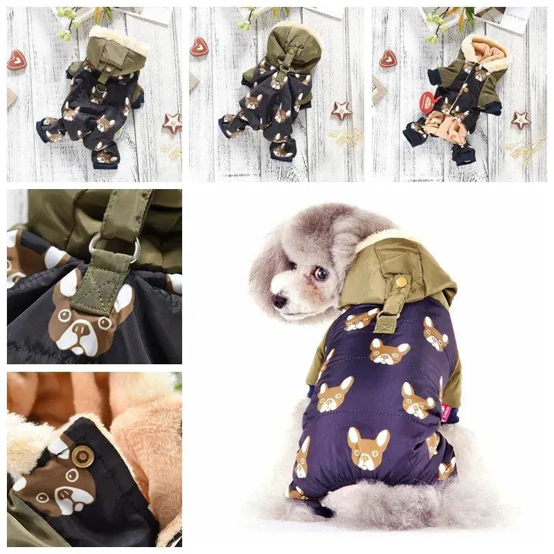 French Bulldog Winter Down Jacket For Small Animals