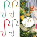 50pcs Elegant Metal S-Shaped Hooks for Christmas Ornaments