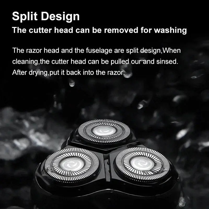 IPX7 Waterproof Electric Shaver Replacement Head For Men
