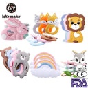 Silicone Rodent Cartoon Animals Teething Toys for Babies