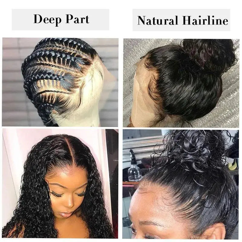 Luxurious Deep Wave Curly Lace Front Wig Remy Hair