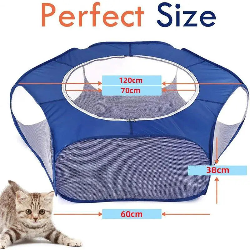 Transparent Hedgehog Cage Tent Portable Playpen Small Pets