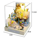 Kids Wooden Dollhouses Kit: Creative Roombox Toy Set