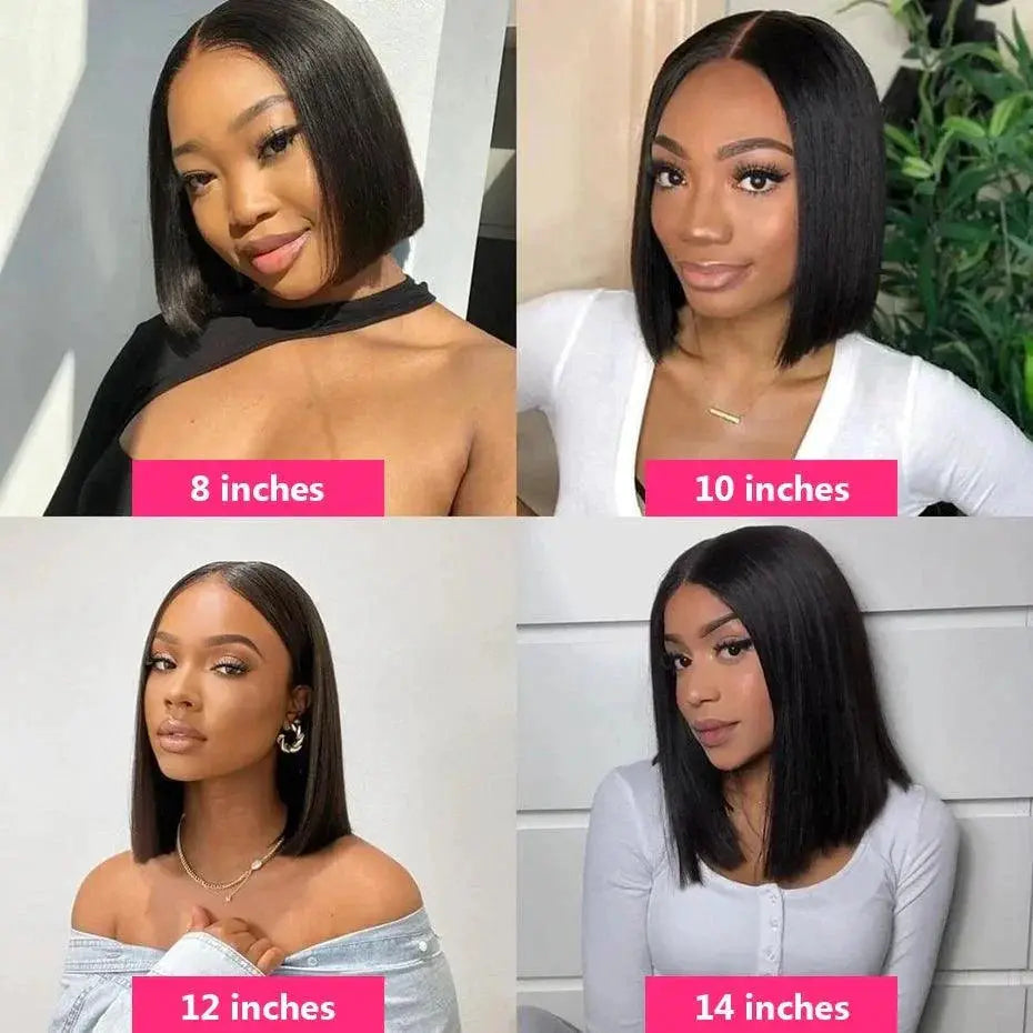Gabrielle Short Bob Lace Front Wig 13x4 Frontal Brazilian