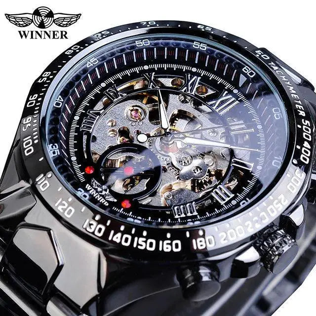 Self Winding Skeleton Dial Watch - Men — product view 9